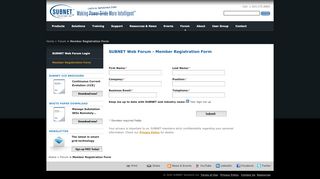 
                            11. SUBNET Web Forum - Member Registration Form - SUBNET Solutions