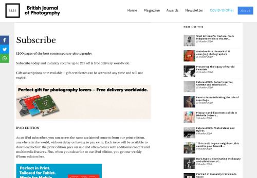 
                            9. Subscribe – British Journal of Photography