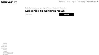 
                            7. Subscribe to Achevas News • Achevas® TV
