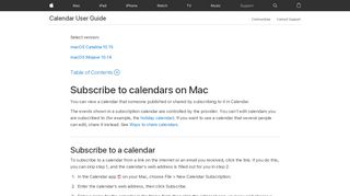 
                            10. Subscribe to calendars on Mac - Apple Support