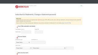 
                            7. Subscribe to e-Statements / Change e-Statement password