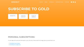 
                            6. Subscribe to Gold - MindMup
