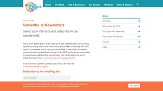 
                            11. Subscribe to Newsletters | Council For Disabled Children