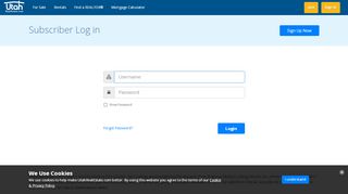 
                            2. Subscriber Log in - UtahRealEstate.com