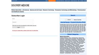 
                            8. Subscriber Login - Discovery Medicine