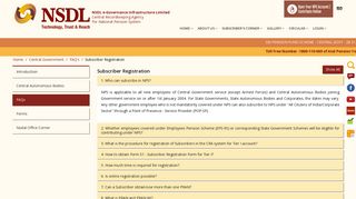
                            3. Subscriber Registration - NPS - NSDL