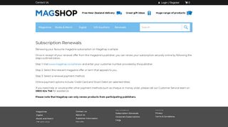 
                            3. Subscription Renewals - | Magshop