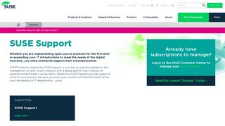 
                            2. Subscriptions and Services Support | SUSE