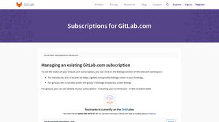 
                            4. Subscriptions for GitLab.com | GitLab