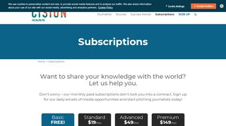 
                            3. Subscriptions | Help A Reporter - HARO