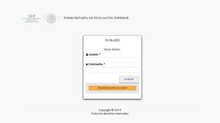 
                            4. Subsecretaría de Educación Superior - SII - Login Ui