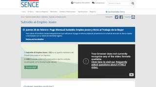 
                            3. Subsidio al Empleo Joven - SENCE. Institucional. Gobierno de Chile.