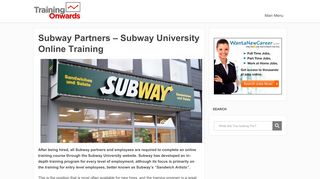 
                            13. Subway Partners - Subway University Online Training