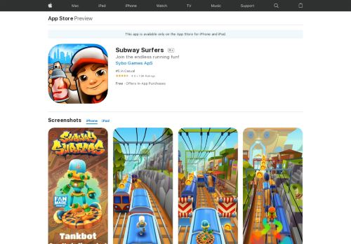 
                            7. Subway Surfers on the App Store - iTunes - Apple