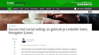 
                            5. Succes met social selling: zo gebruik je LinkedIn Sales Navigator ...