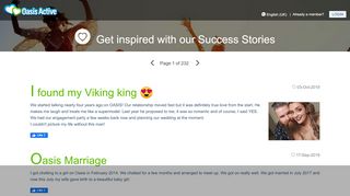 
                            9. Success Stories - Oasis Active | Free Dating. It's Fun. And it Works.