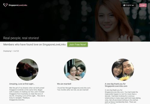 
                            6. Success Stories | SingaporeLoveLinks.com