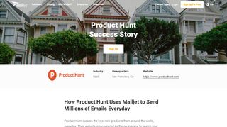 
                            11. Success Story: Product Hunt - Mailjet