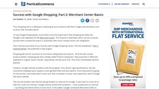 
                            10. Success with Google Shopping, Part 2: Merchant Center Basics ...
