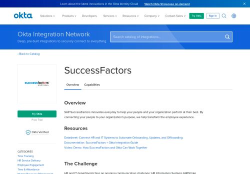 
                            12. SuccessFactors + Okta | Okta