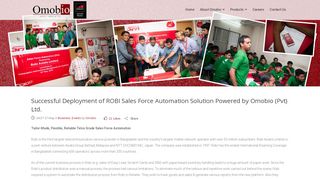 
                            8. Successful Deployment of ROBI Sales Force Automation Solution ...