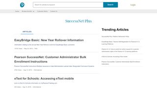 
                            3. SuccessNet Plus - Pearson K12 Curriculum Support
