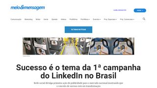 
                            11. Sucesso é o tema da 1ª campanha do LinkedIn no Brasil – Meio ...