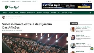 
                            8. Sucesso marca estreia de O Jardim Das Aflições - Terça Livre TV