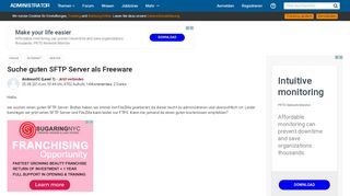 
                            10. Suche guten SFTP Server als Freeware - Administrator