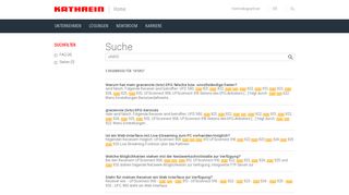 
                            5. Suche - Kathrein - Kathrein