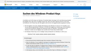 
                            4. Suchen des Windows-Product Keys - Windows Help - Microsoft Support