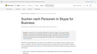 
                            7. Suchen nach Personen in Skype for Business - Skype for Business