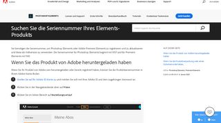 
                            8. Suchen Sie nach der Seriennummer für Adobe Photoshop Elements