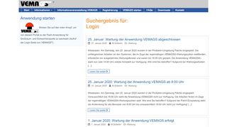 
                            2. Suchergebnisse für „Login“ – VEMAGS