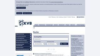 
                            10. Suchergebnisse - Kassenärztliche Vereinigung Bayerns (KVB) - KVB.de