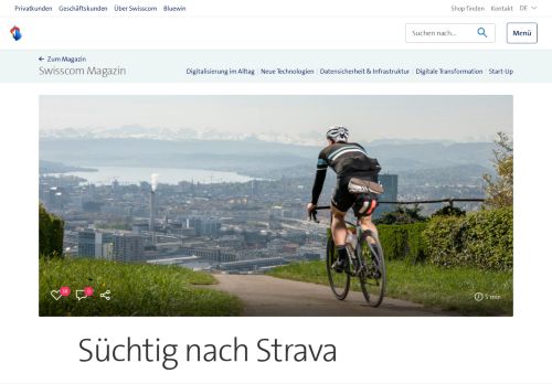 
                            6. Süchtig nach Strava | Swisscom Magazin