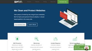 
                            2. Sucuri - Complete Website Security, CDN, DDoS Protection & Monitoring