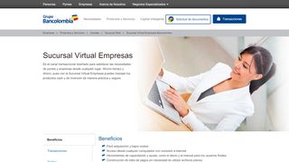
                            2. Sucursal Virtual Empresas - Grupo Bancolombia