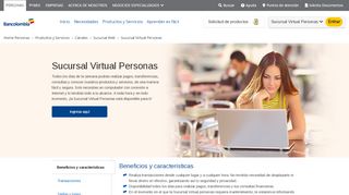 
                            1. Sucursal Virtual Personas: Transacciones Online - Grupo Bancolombia