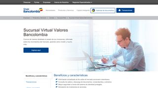 
                            4. Sucursal Virtual Valores Bancolombia - Grupo Bancolombia
