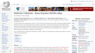 
                            3. Südtiroler Volksbank – Banca Popolare dell'Alto Adige - Wikipedia