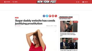 
                            12. Sugar daddy website has coeds justifying prostitution - New York Post