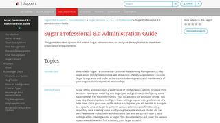 
                            5. Sugar Professional 8.0 Administration Guide - SugarCRM Support Site
