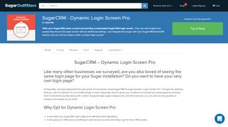 
                            4. SugarCRM - Dynamic Login Screen Pro | SugarOutfitters Theme
