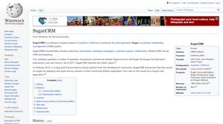 
                            6. SugarCRM - Wikipedia