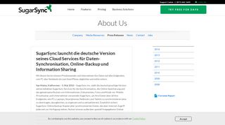 
                            6. SugarSync launcht die deutsche Version seines Cloud Services für ...