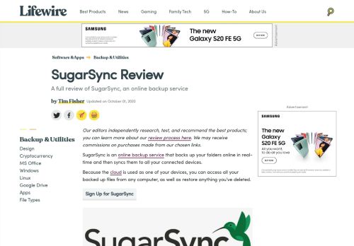 
                            7. SugarSync Review (Updated February 2019) - Lifewire
