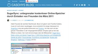 
                            13. SugarSync: unbegrenzter kostenloser Online-Speicher durch ...