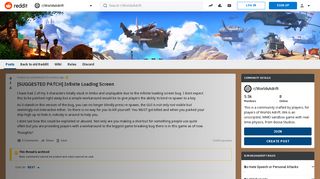 
                            7. [SUGGESTED PATCH] Infinite Loading Screen : WorldsAdrift - Reddit