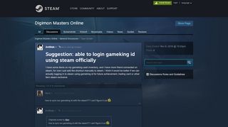 
                            10. Suggestion: able to login gameking id using steam officially :: Digimon ...